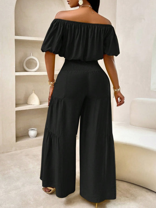 Suit With Sleeve Pleats