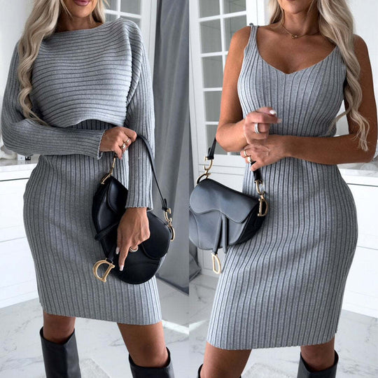 Long-sleeved Top and Skirt